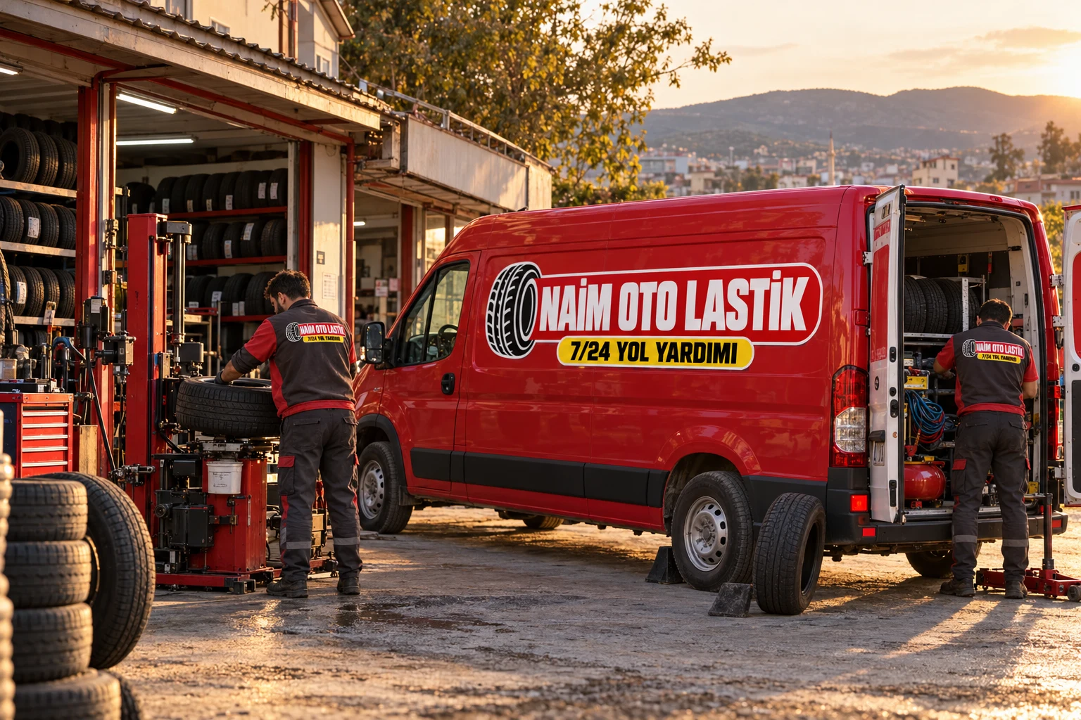 Naim Oto Lastik Ekibi ve Servis Aracı